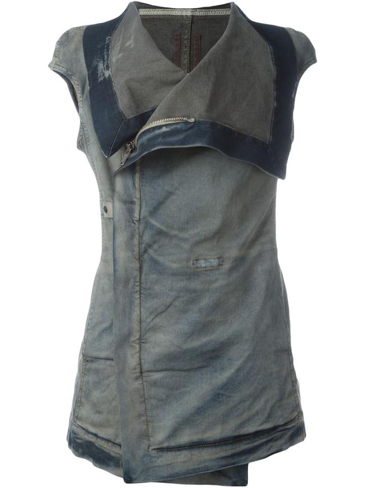Rick Owens Drkshdw Sleeveless Off-centre Zipped Jacket