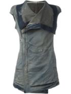 Rick Owens Drkshdw Sleeveless Off-centre Zipped Jacket