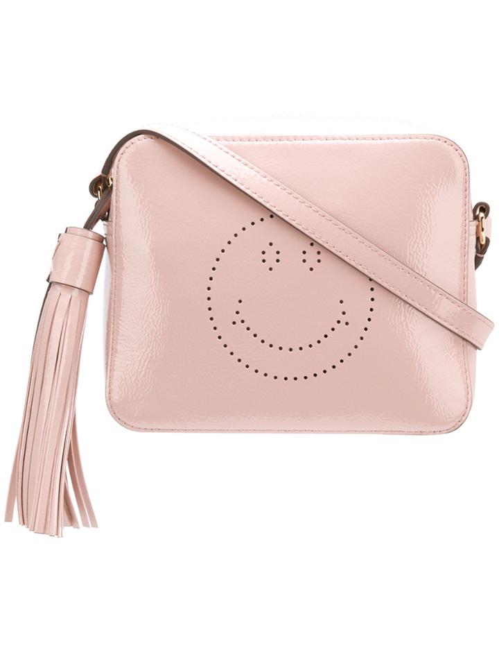Anya Hindmarch Smiley Cross-body Bag - Pink & Purple