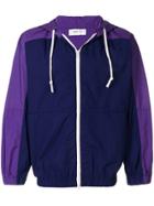 Dima Leu Panelled Zip Front Jacket - Pink & Purple