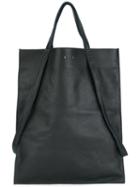 Pb 0110 Double Top Handles Tote, Women's, Blue, Leather