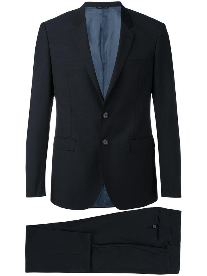 Tonello - Microdot Suit - Men - Virgin Wool - 48, Black, Virgin Wool