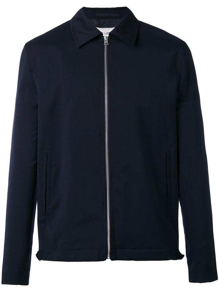 Our Legacy - Casual Zip Jacket - Men - Viscose/virgin Wool - 50, Blue, Viscose/virgin Wool