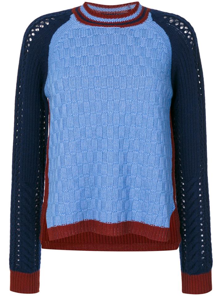 Etro Bicolour College Jumper - Multicolour