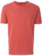 Z Zegna Short Sleeve T-shirt - Red
