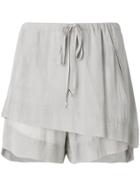 Lost & Found Ria Dunn Double Layered Shorts - Grey