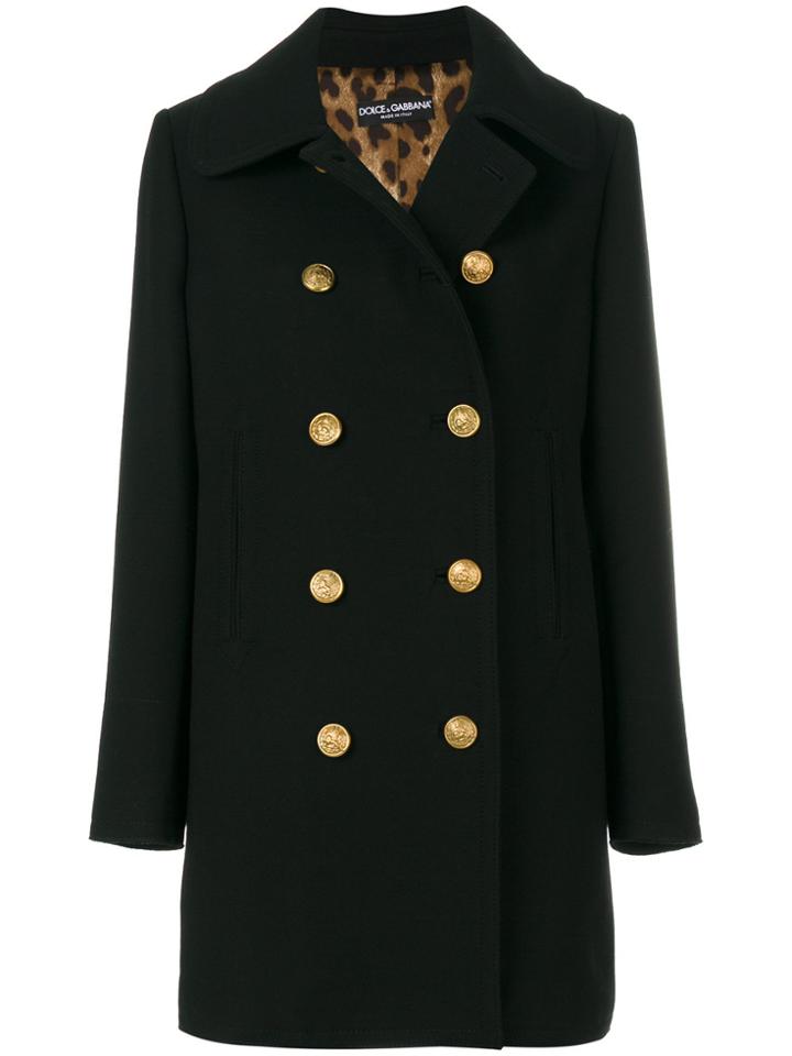 Dolce & Gabbana Double-breasted Coat - Black