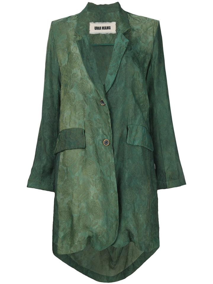 Uma Wang Kanti Longline Jacket - Green