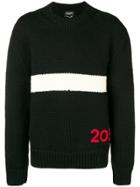 Calvin Klein 205w39nyc Paneled Logo Jumper - Black