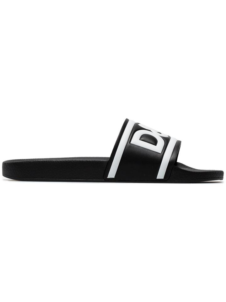 Dolce & Gabbana 1984 Logo Sliders - Black