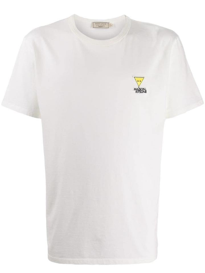 Maison Kitsuné Embroidered Logo T-shirt - White