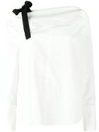 Proenza Schouler - Off-shoulder Long Sleeve Blouse - Women - Cotton - 6, White, Cotton