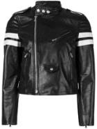 Red Valentino Striped Sleeves Jacket - Black