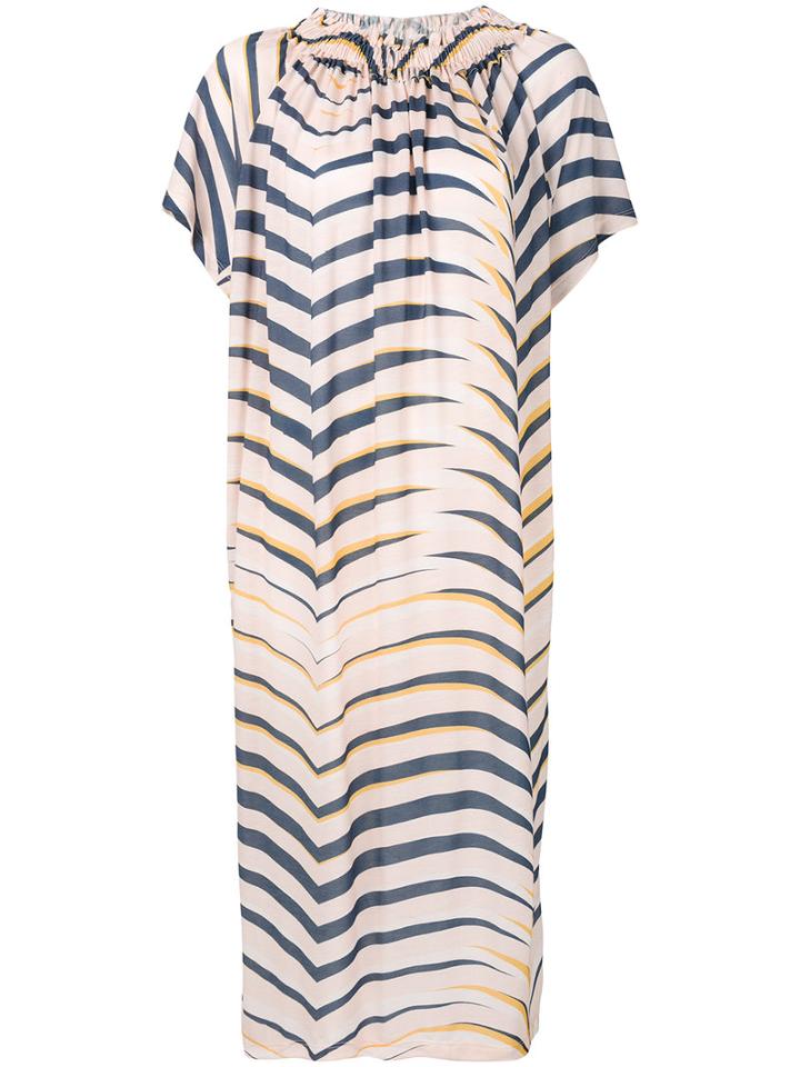 Henrik Vibskov - Palm Printed Dress - Women - Tencel - S, Nude/neutrals, Tencel