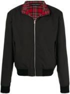 Y / Project Plaid Layer Bomber Jacket - Black