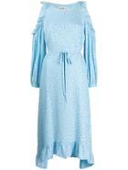 Essentiel Antwerp Cut-out Asymmetric Dress - Blue