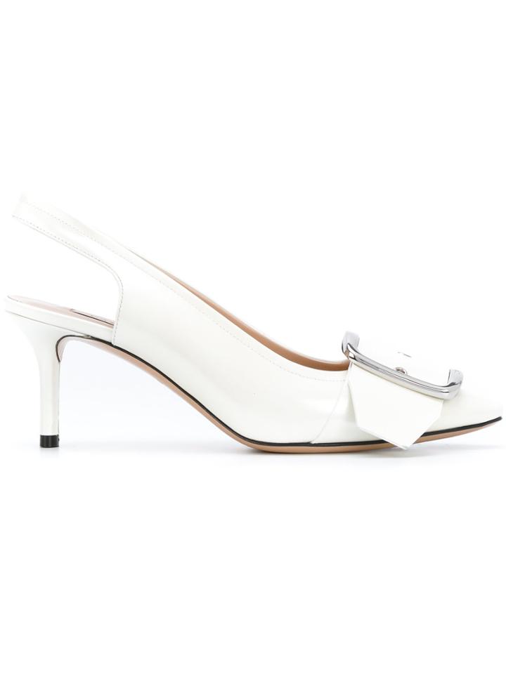 Casadei Slingback Alexa Pumps - White