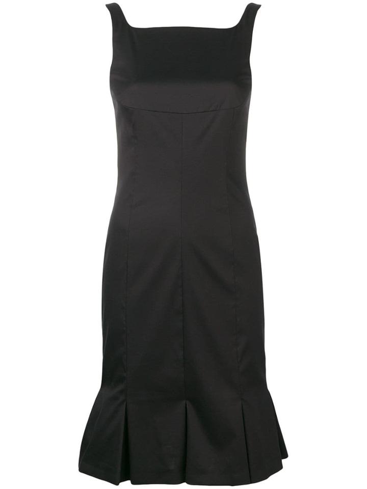 Karl Lagerfeld Pleated Hem Dress - Black