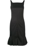 Karl Lagerfeld Pleated Hem Dress - Black