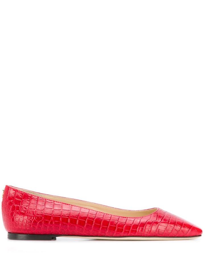 Jimmy Choo Squared Toe Mirele Ballerinas