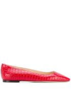 Jimmy Choo Squared Toe Mirele Ballerinas