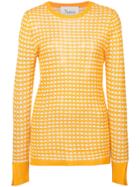 Novis Pattern Knit Sweater - Yellow & Orange
