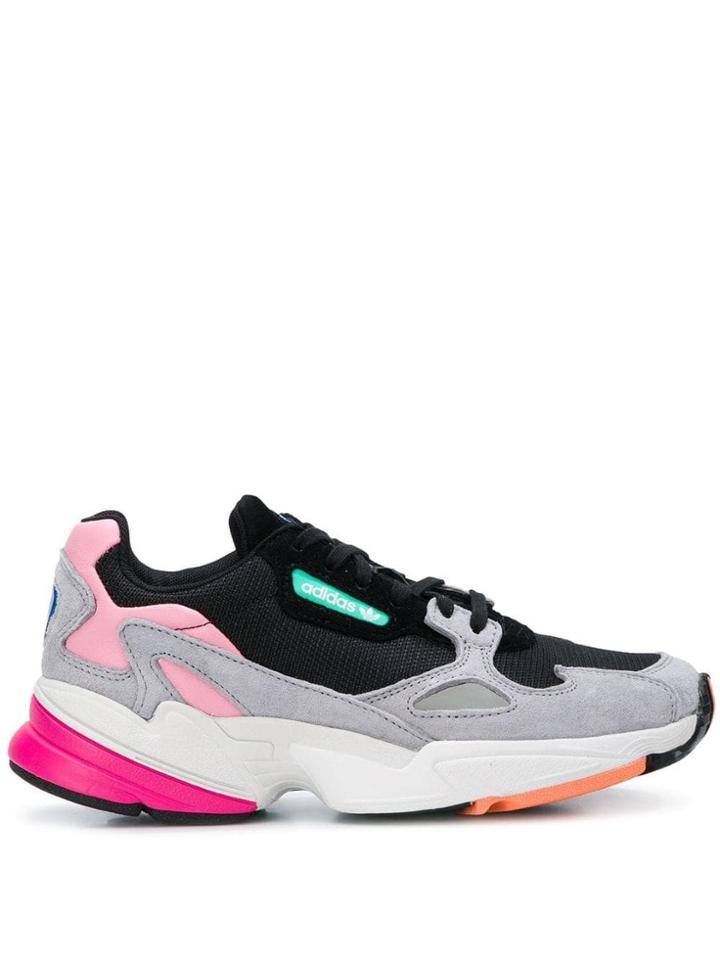 Adidas Colour Block Falcon Sneakers - Black