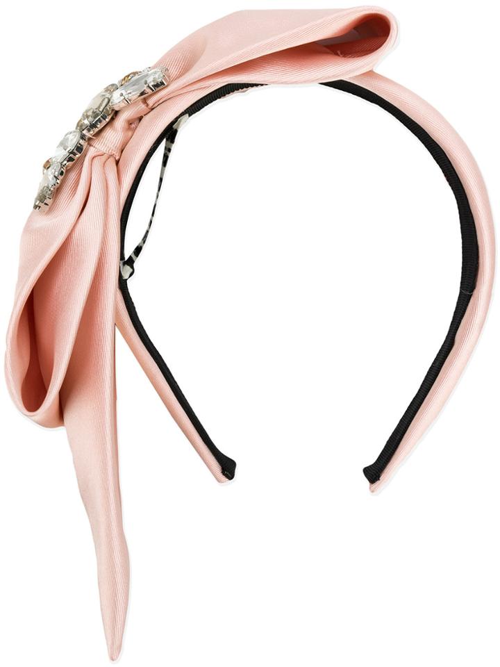 Eugenia Kim Brianna Bow Headband - Pink & Purple