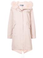 Army Yves Salomon Fur Lined Parka - Nude & Neutrals