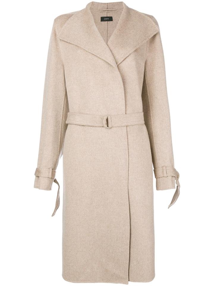 Joseph Belted Midi Coat - Nude & Neutrals