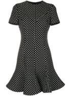 Valentino Polka Dot Print Dress - Black