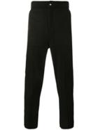 Lot78 Structured Tapered Trousers - Black