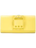 Perrin Paris Large Glove Clutch Bag - Yellow & Orange