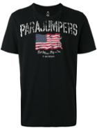 Parajumpers - Flag Print T-shirt - Men - Cotton - L, Black, Cotton