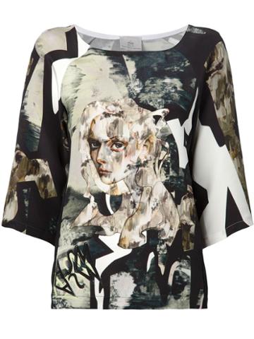 Anne Sofie Madsen Portrait Print Blouse