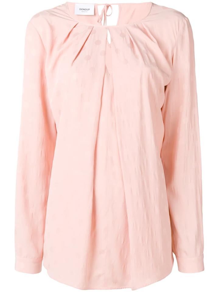 Dondup Keyhole-detail Blouse - Pink & Purple