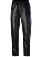 Isabel Marant Cropped Trousers, Women's, Size: 38, Black, Lamb Skin/cotton