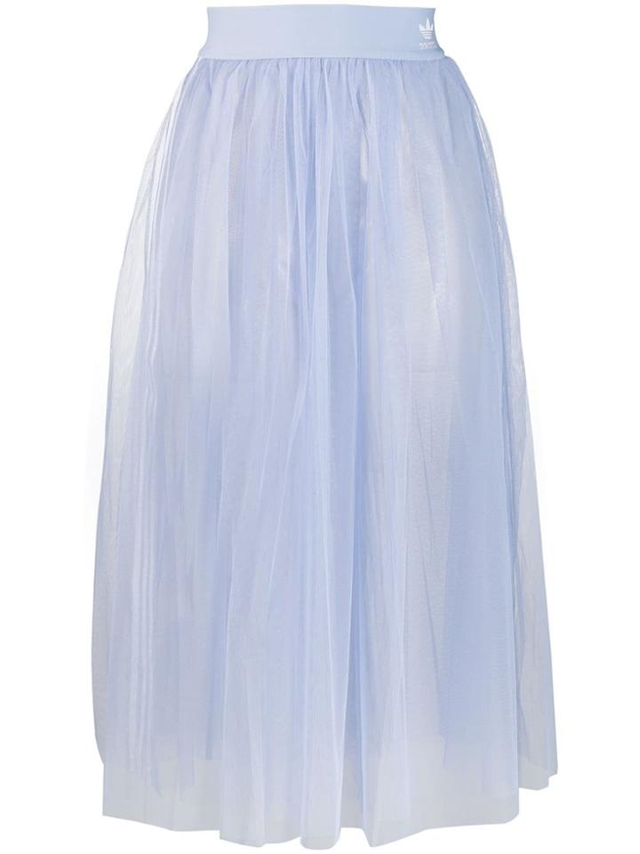 Adidas Tulle Midi Skirt - Blue