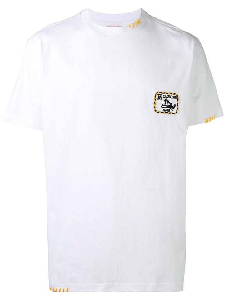 Chest Patch T-shirt - Men - Cotton - L, White, Cotton, Palm Angels