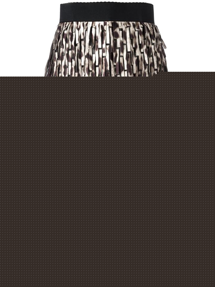 Andrea Marques All-over Print Skirt - Brown