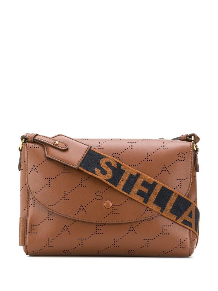 Stella Mccartney Monogram Print Shoulder Bag - Brown