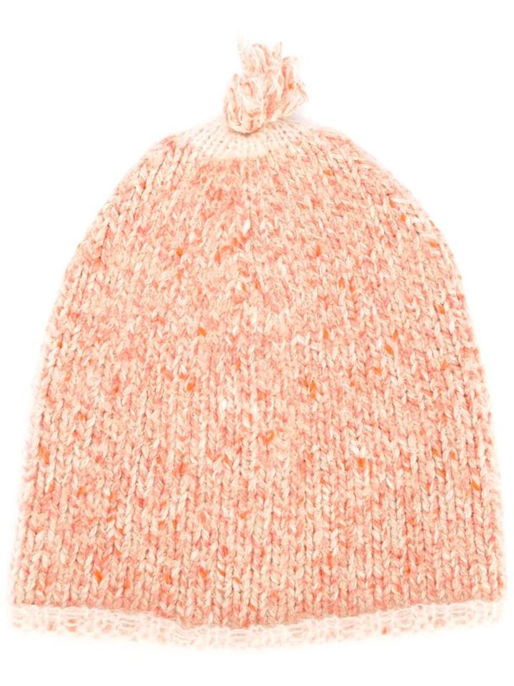 Forte Forte Ribbed Knit Hat, Women's, Yellow/orange, Polyamide/cashmere/alpaca/virgin Wool