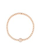 Monan Diamond Ball Beaded Bracelet, Metallic