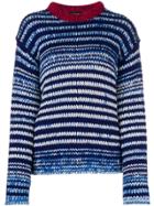 Calvin Klein 205w39nyc Striped Knit Sweater - Blue