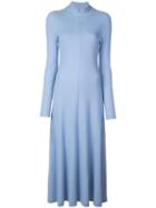 Rosetta Getty Longsleeved Turtleneck Dress - Blue