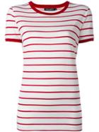 Dolce & Gabbana Striped T-shirt, Women's, Size: 44, White, Cotton