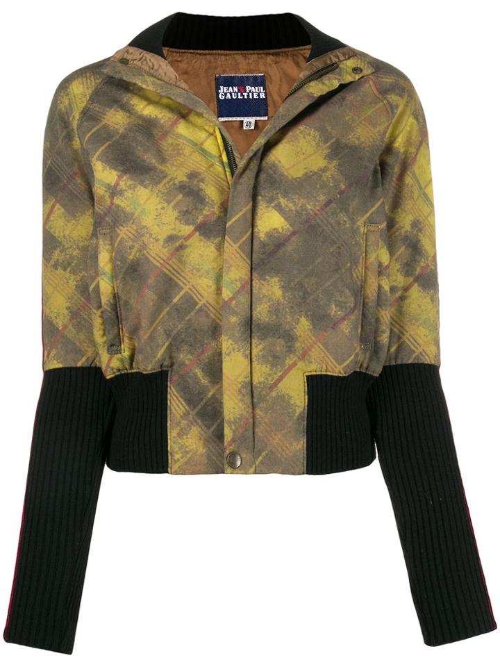 Jean Paul Gaultier Pre-owned 2000s Velvet Strap Jacket - Green