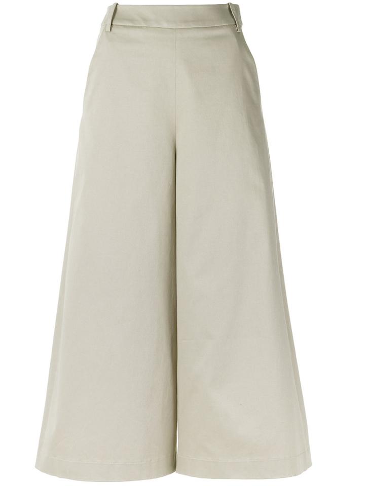 Gloria Coelho Cropped Trousers, Women's, Size: 36, Nude/neutrals, Cotton/spandex/elastane