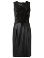 Martha Medeiros Leather Dress, Women's, Size: 48, Black, Leather