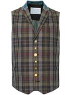 Kolor Double Design Waistcoat - Brown